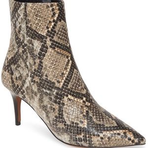 Linea Paolo Nita snakeskin stiletto booties size 9